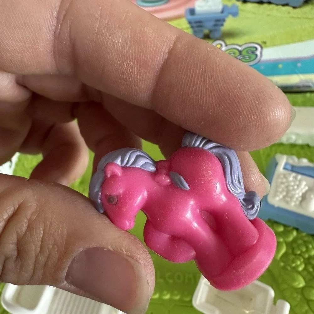 My Little Pony PETITE PONIES Happy Hoof Market W/ Box Hasbro 1989 Missing Pieces